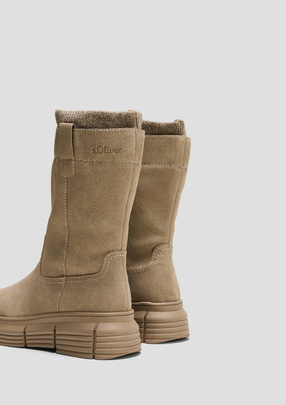 S.Oliver Stiefel in Veloursleder-Optik Sonderangebot der Fabrik