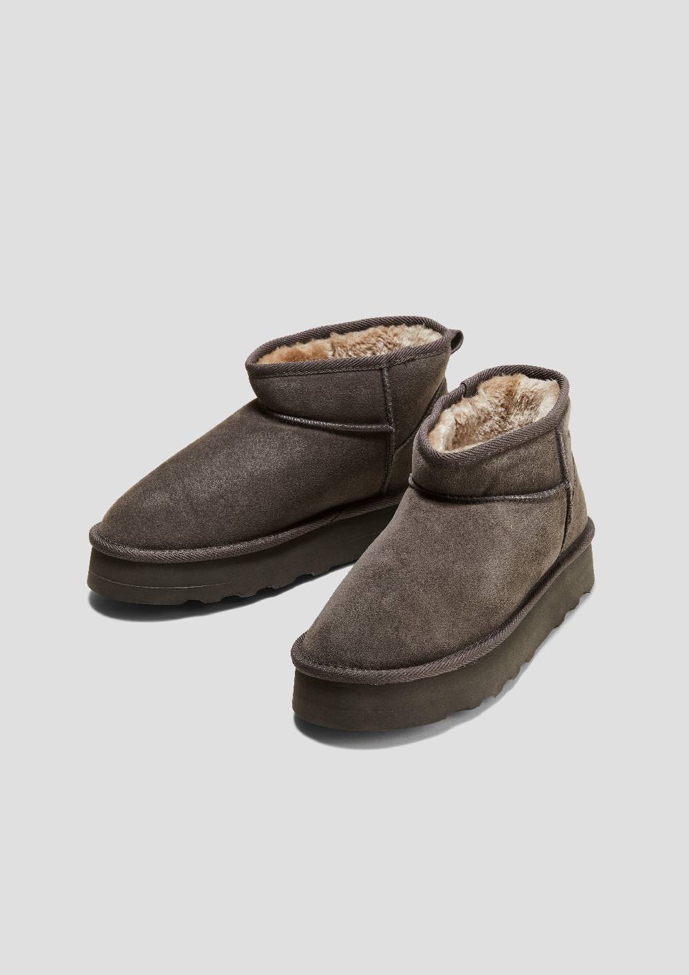 S.Oliver Stiefel mit Teddyplüsch-Futter 50% Rabatt mit kostenlosem Versand