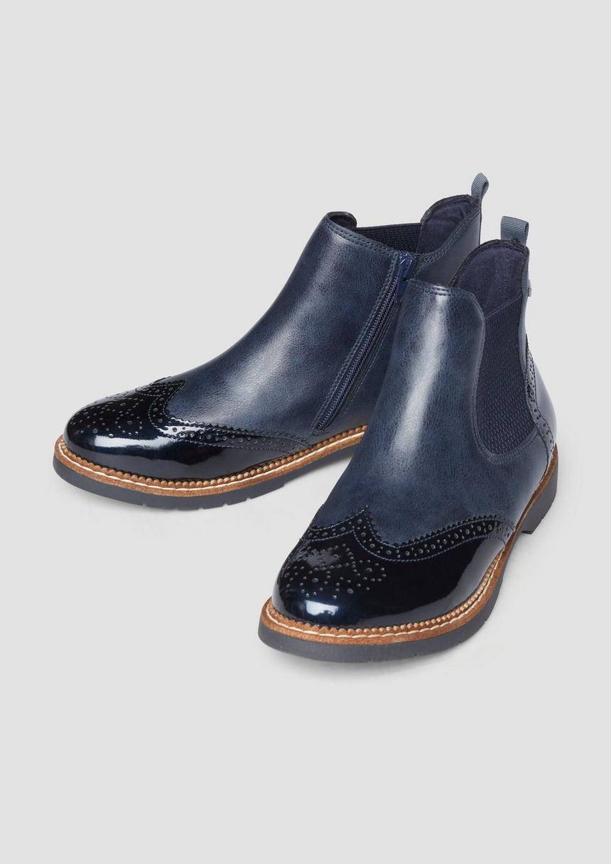 S.Oliver Chelsea-Boots aus Kunstleder zollfrei