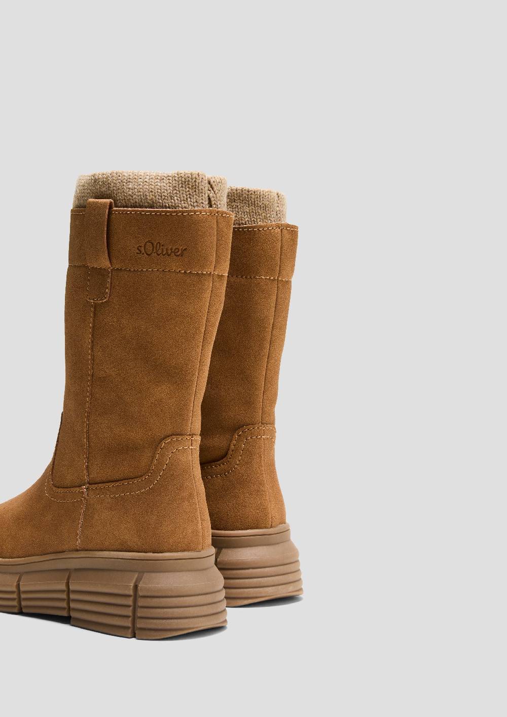 S.Oliver Stiefel in Veloursleder-Optik 2025