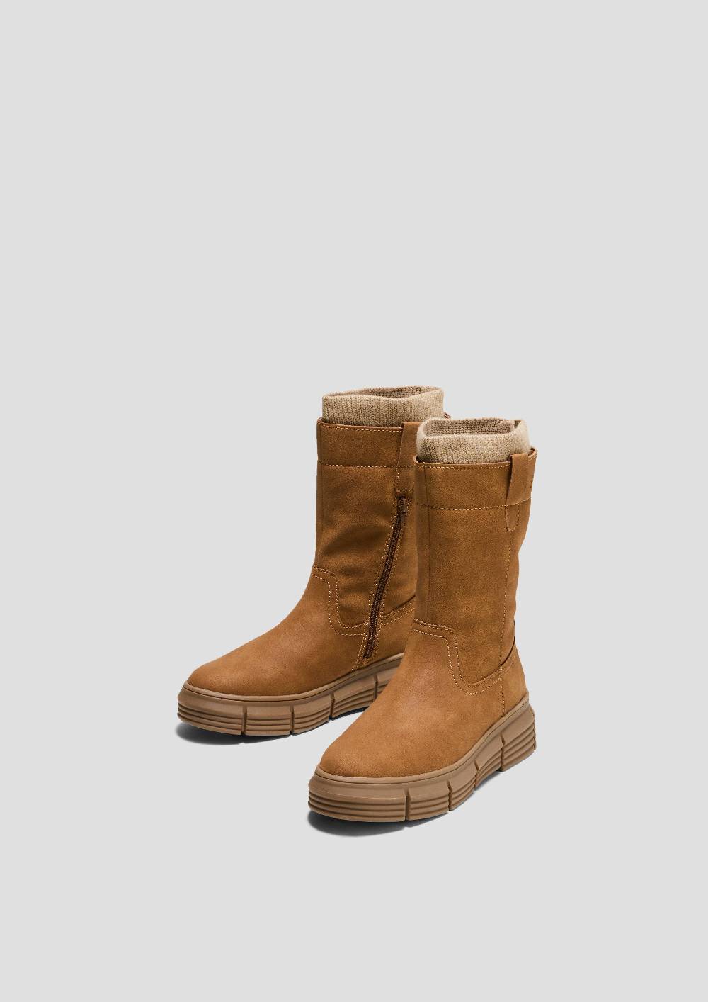S.Oliver Stiefel in Veloursleder-Optik 2025
