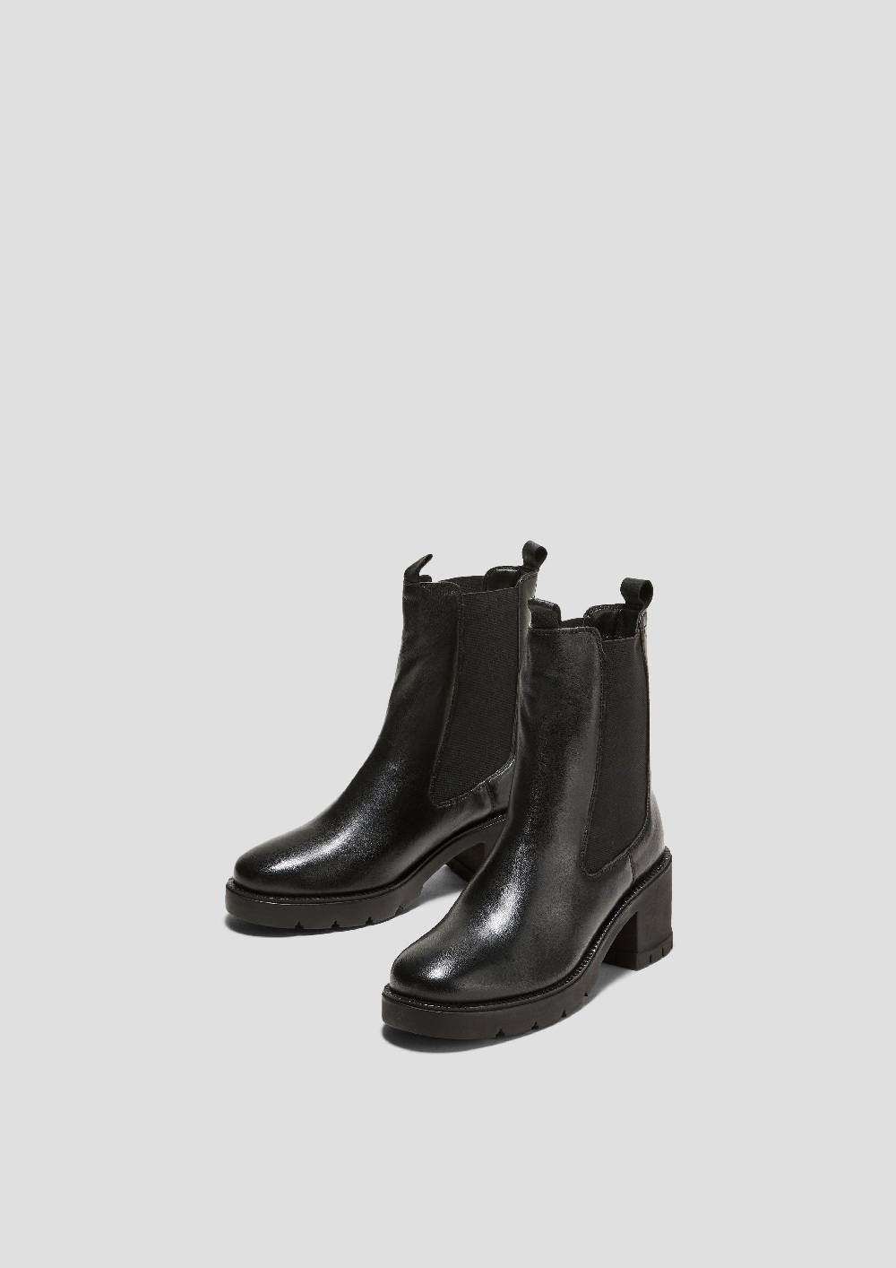 S.Oliver Stiefelette aus Schafsleder Outlet