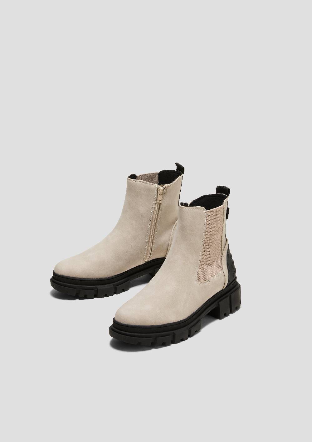 S.Oliver Chelsea Boots mit Kontrast-Detail Auslauf