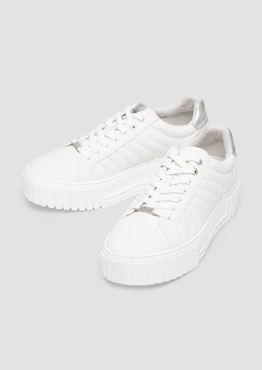 S.Oliver Plateausneaker mit Kontrastsohle Verkauf