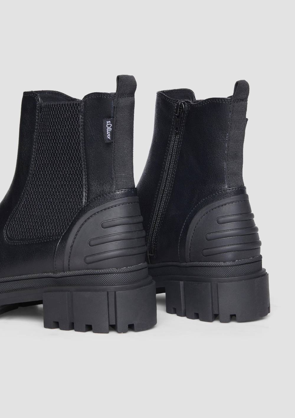 S.Oliver Chelsea Boots mit Kontrast-Detail Kostenloser Versand