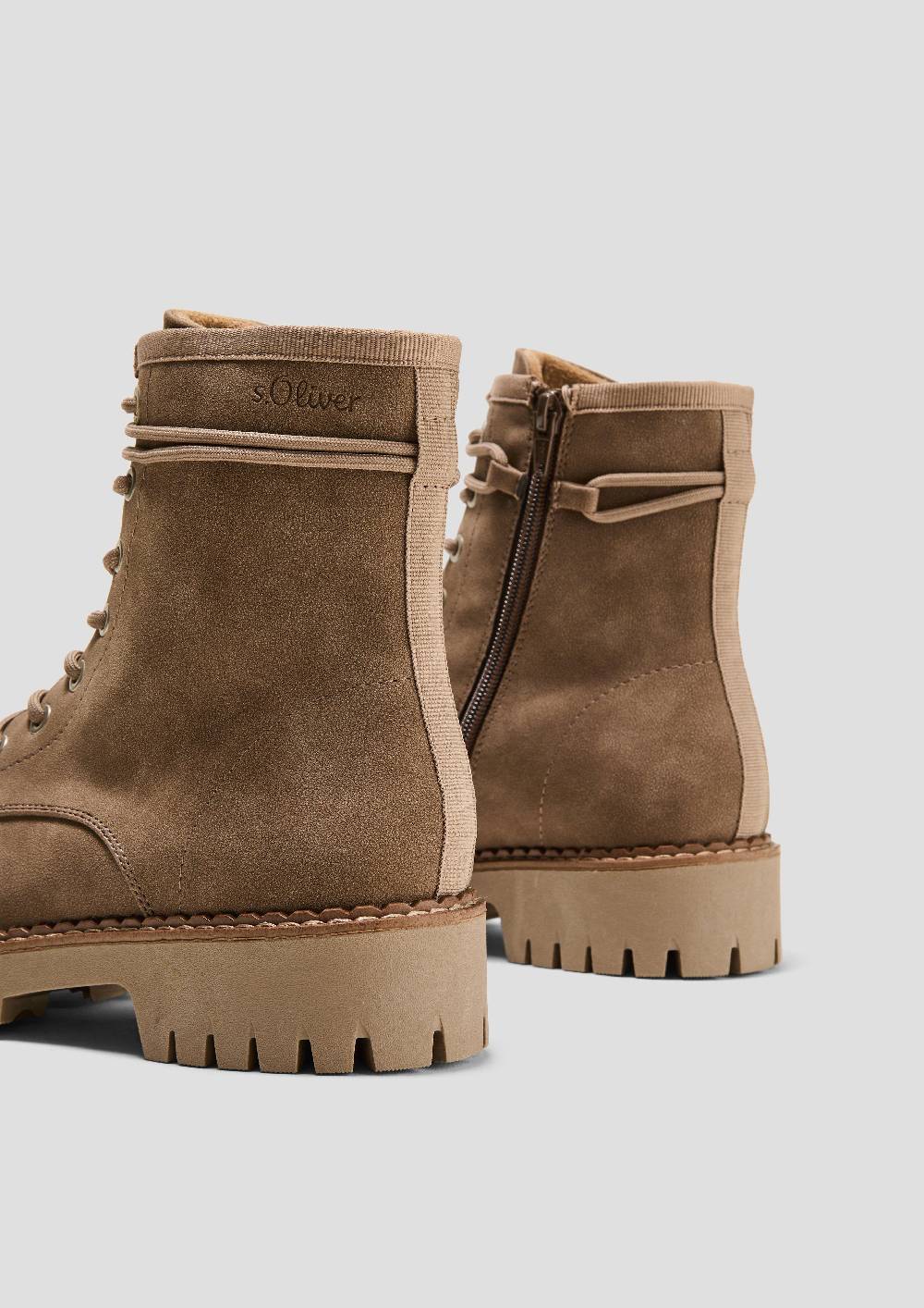 S.Oliver Schnürstiefel in Leder-Optik Fabrikpreis
