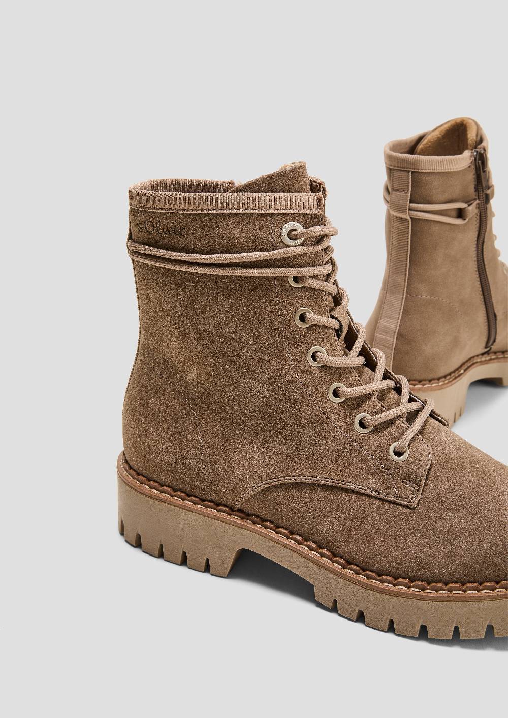 S.Oliver Schnürstiefel in Leder-Optik Fabrikpreis