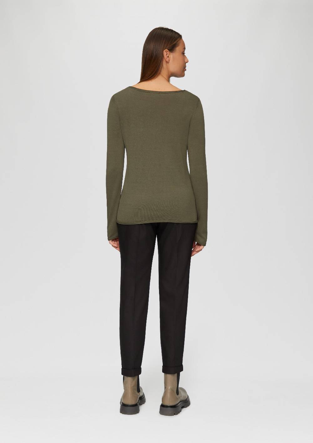 S.Oliver Leichter Feinstrickpullover mit Rollkante Günstig kaufen