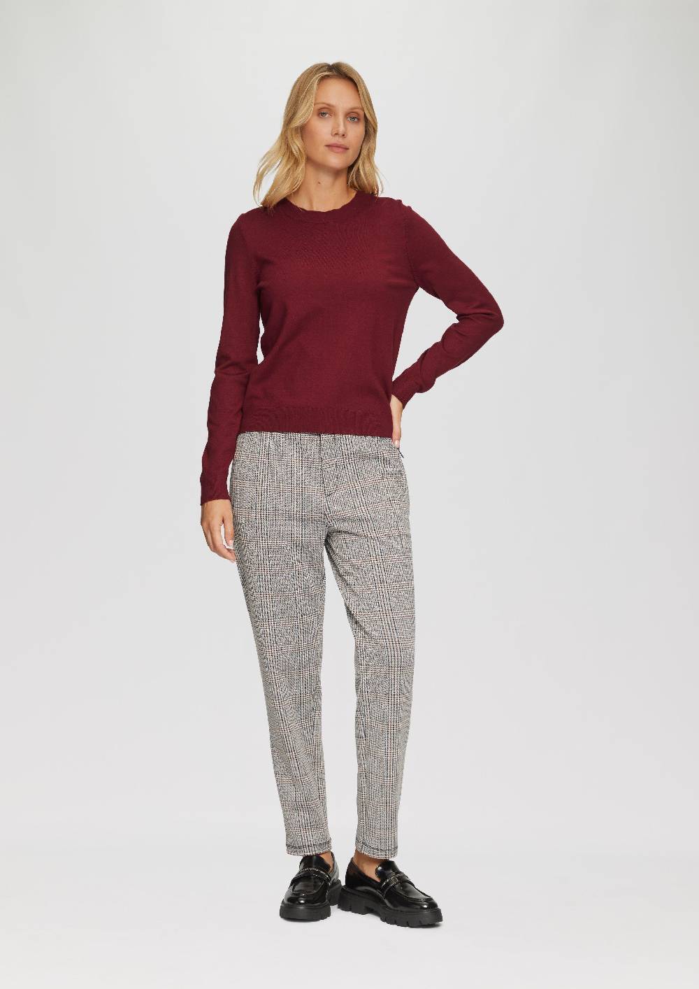 S.Oliver Weicher Pullover mit Rundhalsausschnitt aus Viskosemix Online Shopping