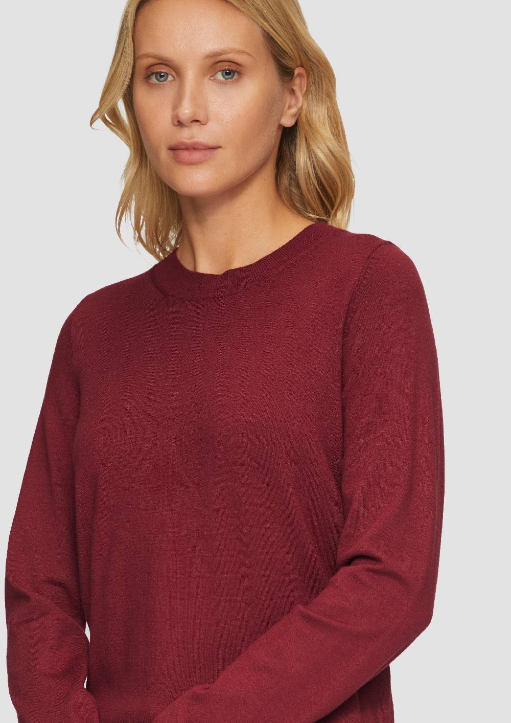 S.Oliver Weicher Pullover mit Rundhalsausschnitt aus Viskosemix Online Shopping