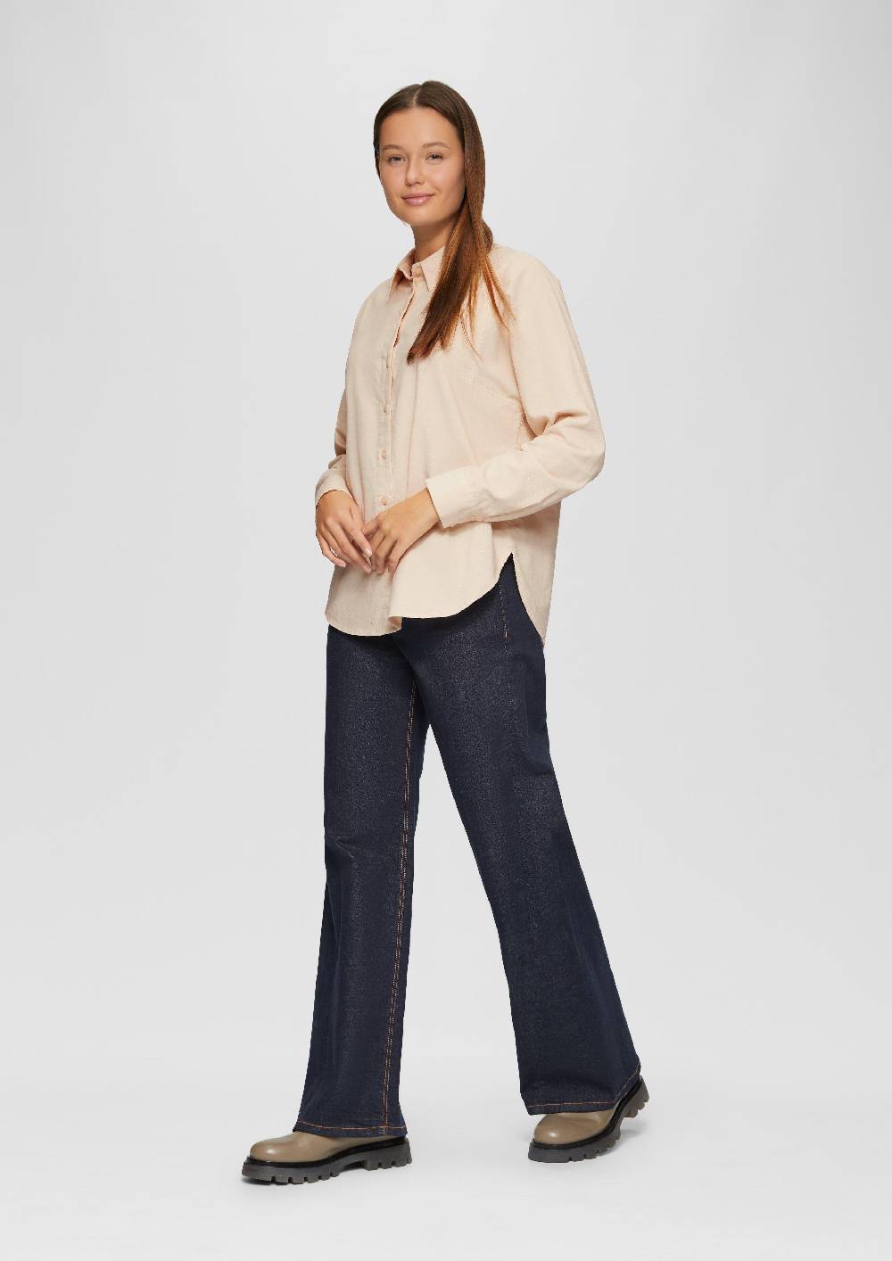 S.Oliver Cordbluse im Relaxed Fit mit Naht-Details Neueste Mode