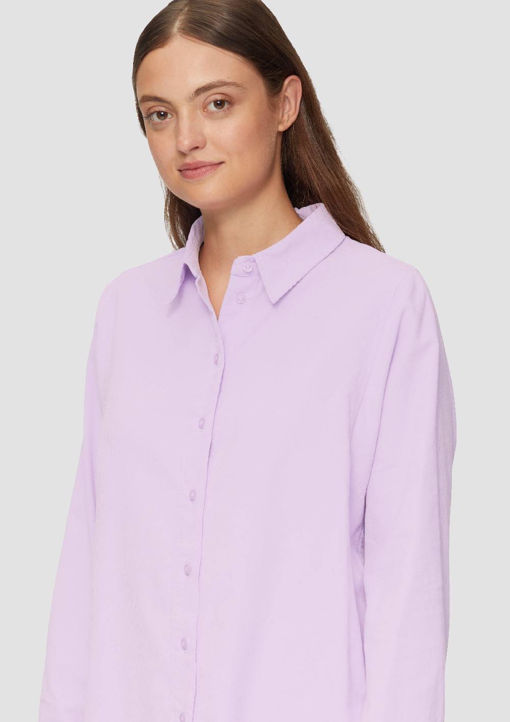 S.Oliver Cordbluse im Relaxed Fit mit Naht-Details Online Outlet