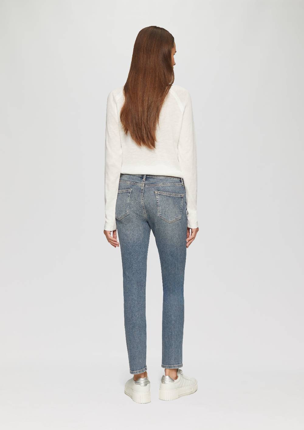 S.Oliver Jeans Betsy / Slim Fit / Mid Rise / Slim Leg / mit seitlichem Nahtdetail Kauf eins, bekomm eins gratis