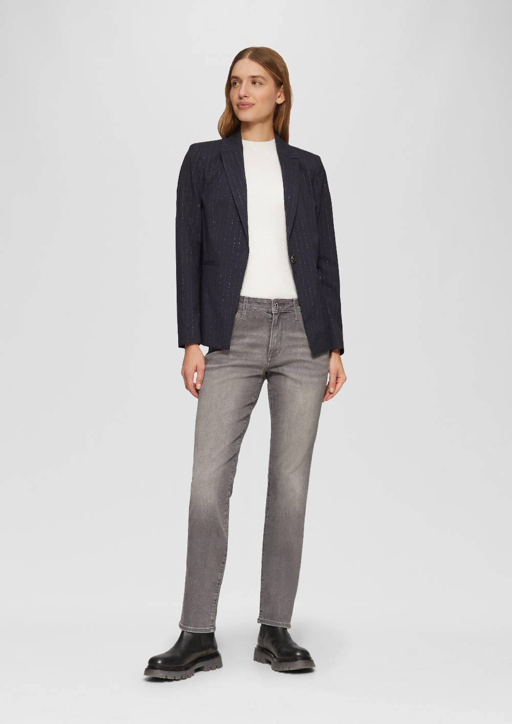 S.Oliver Jeans Betsy / Slim Fit / Mid Rise / Slim Leg / mit Zipp-Detail Letzter Tag