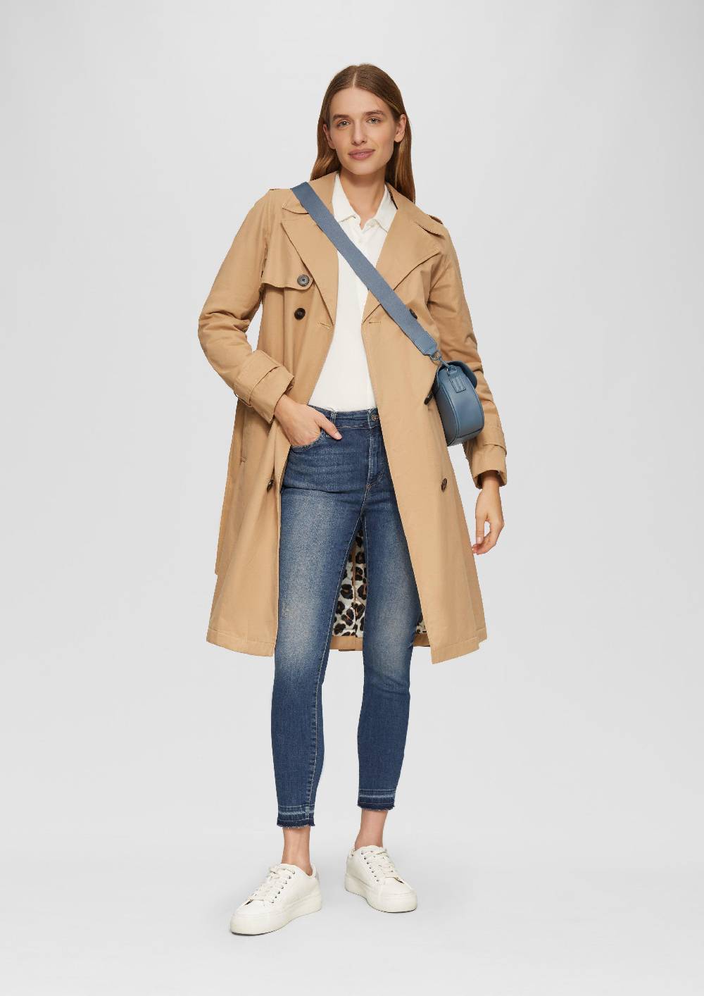 S.Oliver Cropped Jeans Izabell / Skinny Fit / Mid Rise / Skinny Leg / mit offenem Saum Bis zu 65% Rabatt