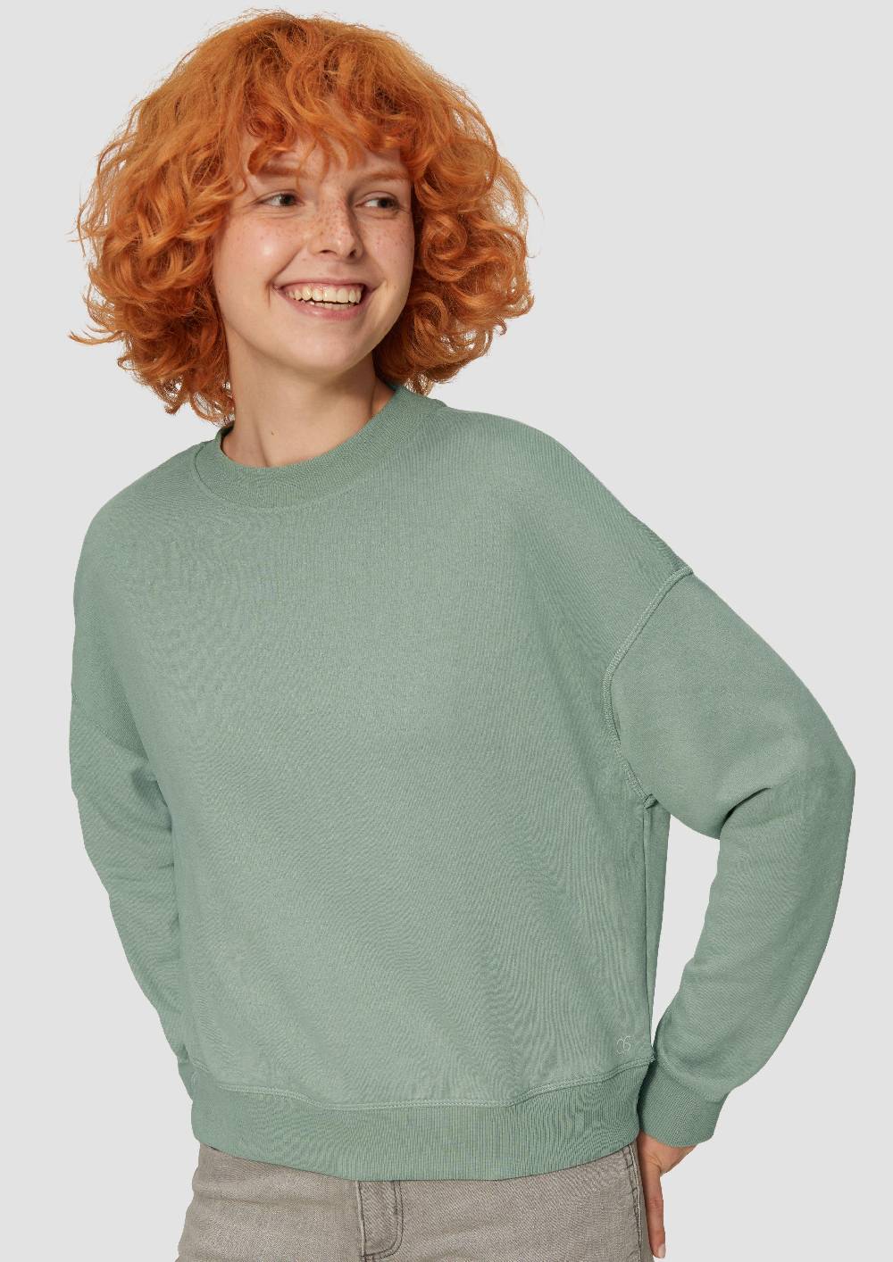 S.Oliver Lockeres Sweatshirt mit überschnittener Schulter Bis zu 55% Rabatt