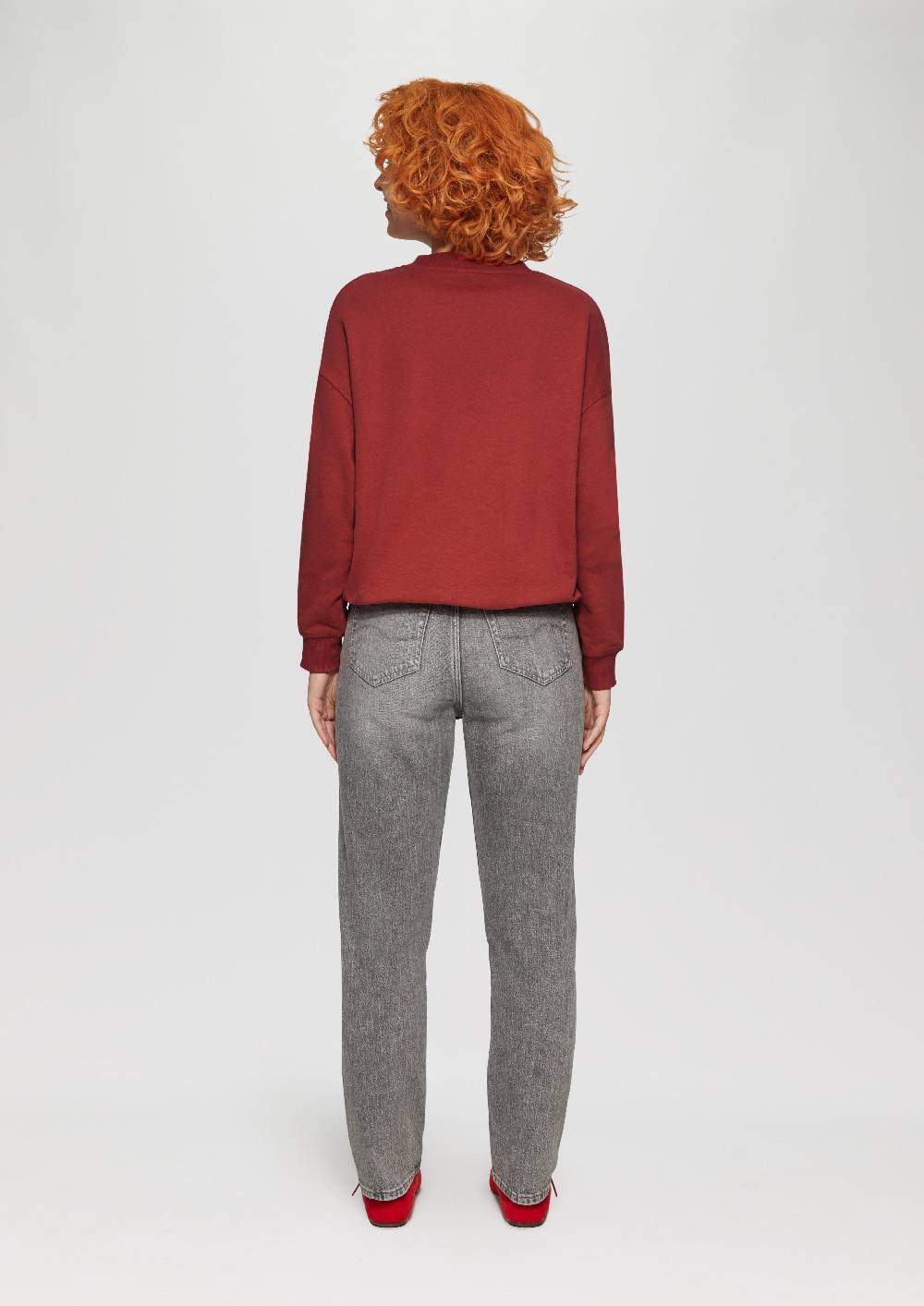S.Oliver Lockeres Sweatshirt mit überschnittener Schulter Discount Store für neue Produkte