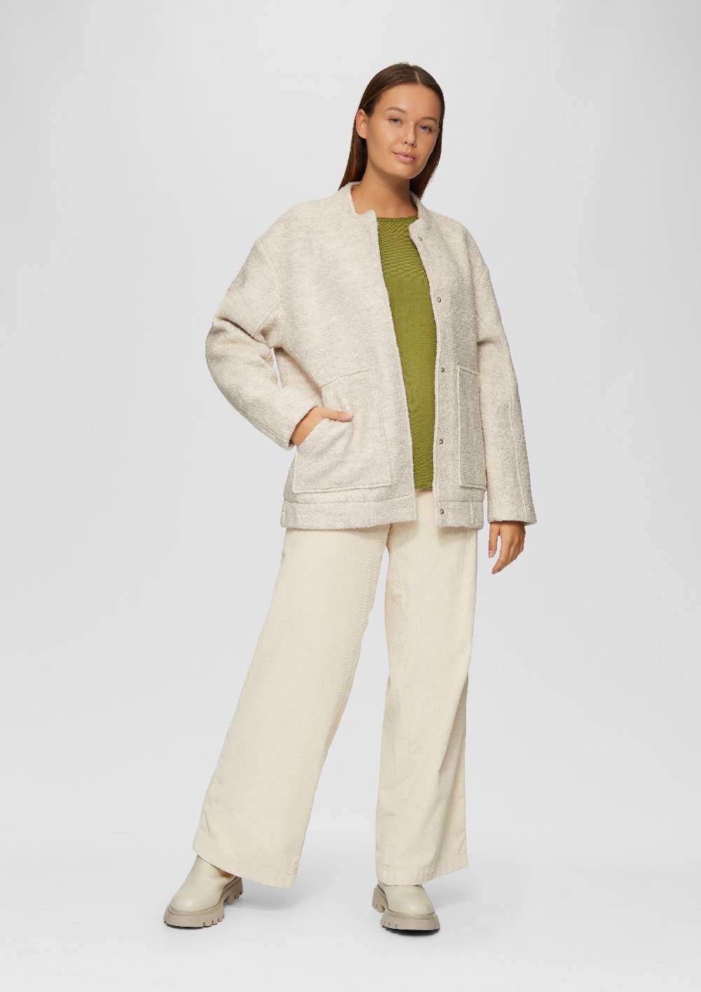 S.Oliver Leichter Feinstrickpullover mit Rollkante Super Rabatt