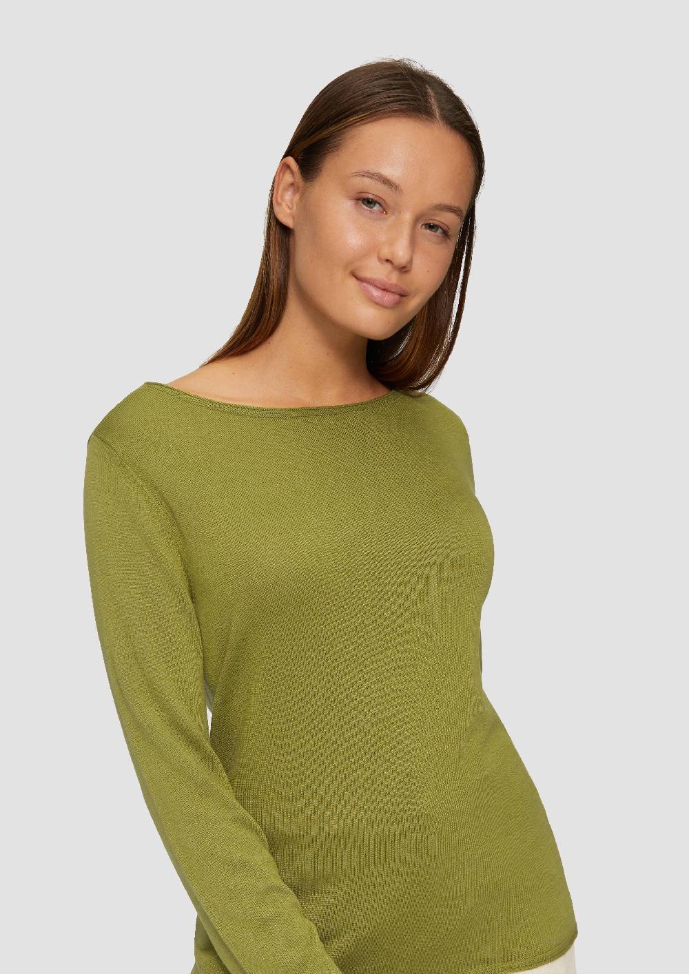 S.Oliver Leichter Feinstrickpullover mit Rollkante Super Rabatt