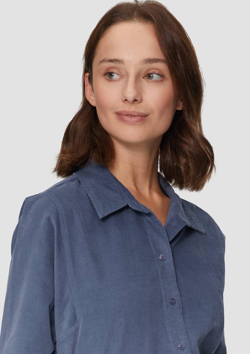 S.Oliver Cordbluse im Relaxed Fit mit Naht-Details Clearance-Verkauf