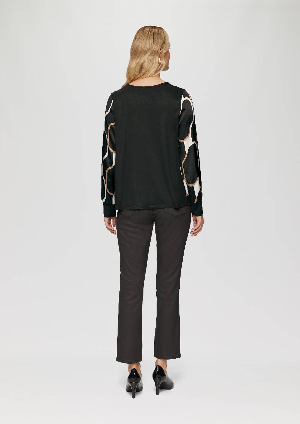 S.Oliver Shirt im Fabricmix mit Raff-Details Im Verkauf