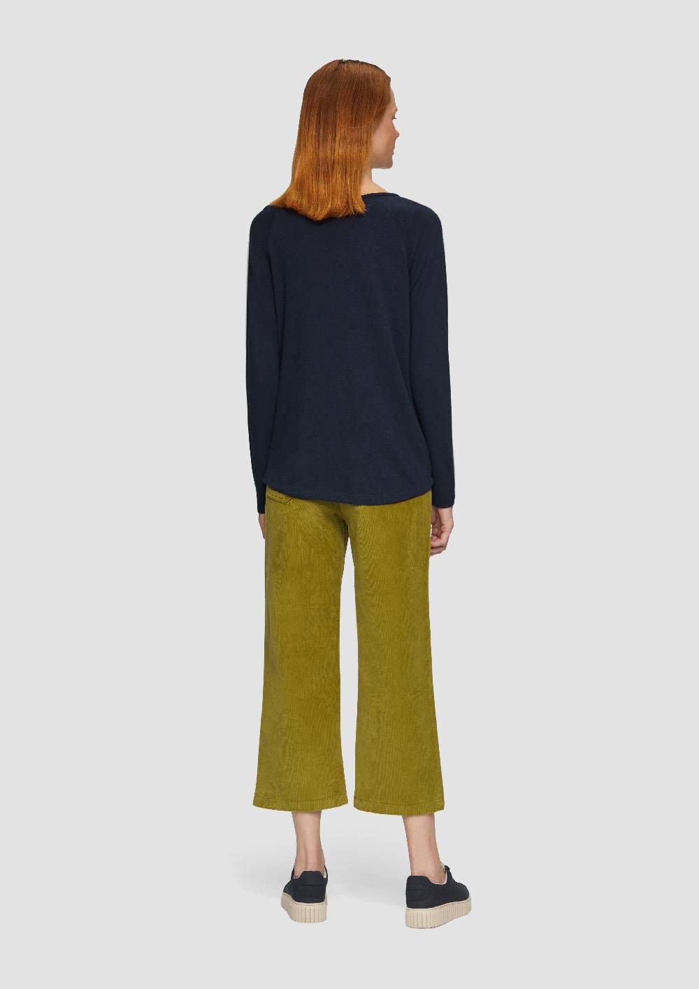 S.Oliver Langarmshirt mit Flammgarnstruktur und Raglanärmeln Online