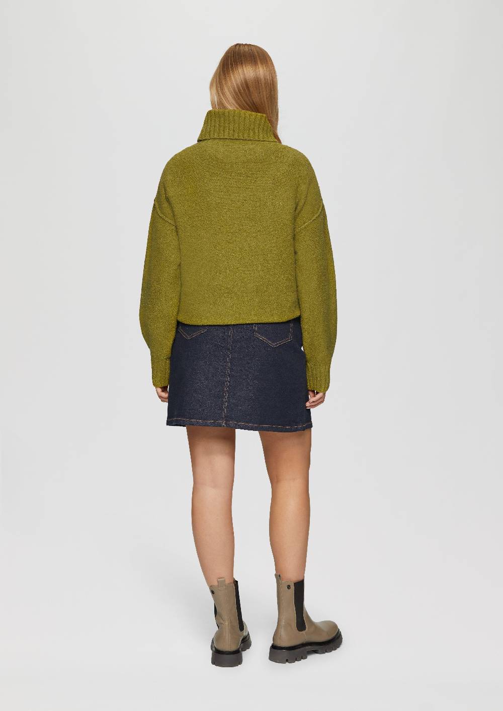 S.Oliver Weicher Rollkragenpullover aus Baumwoll-Bouclé Outlet