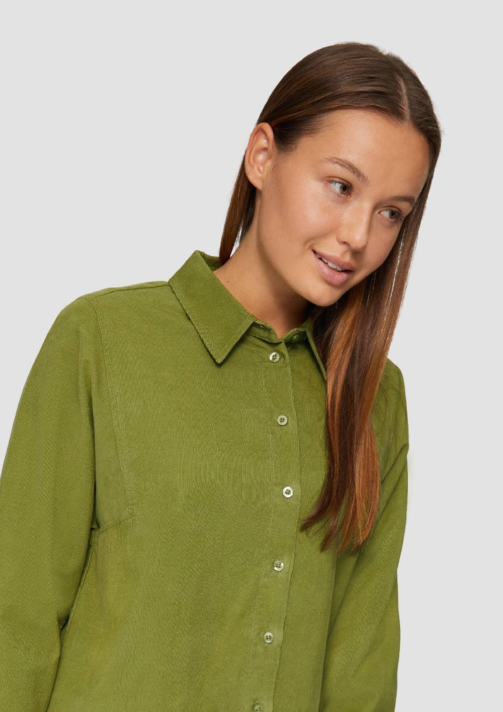 S.Oliver Cordbluse im Relaxed Fit mit Naht-Details Fabrik Onlineshop