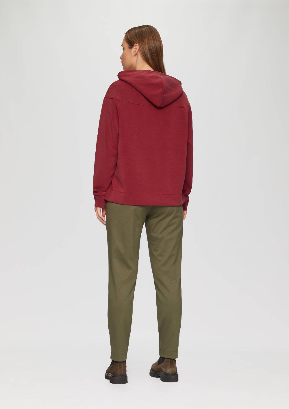 S.Oliver Hoodie aus Scuba im Relaxed Fit Großer Ausverkauf