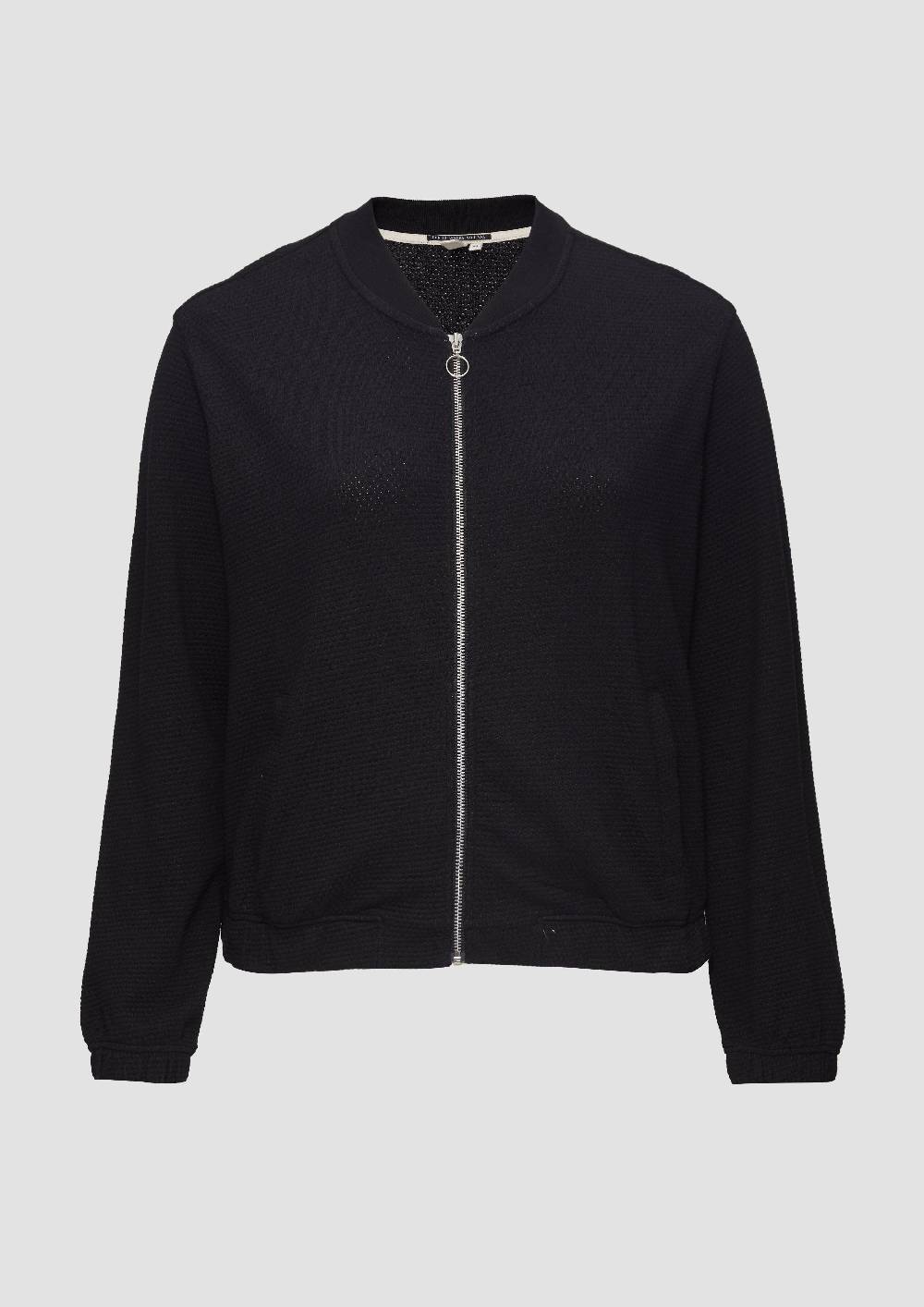 S.Oliver Strukturierter Sweat-Blouson aus Baumwollmix Flash Sale