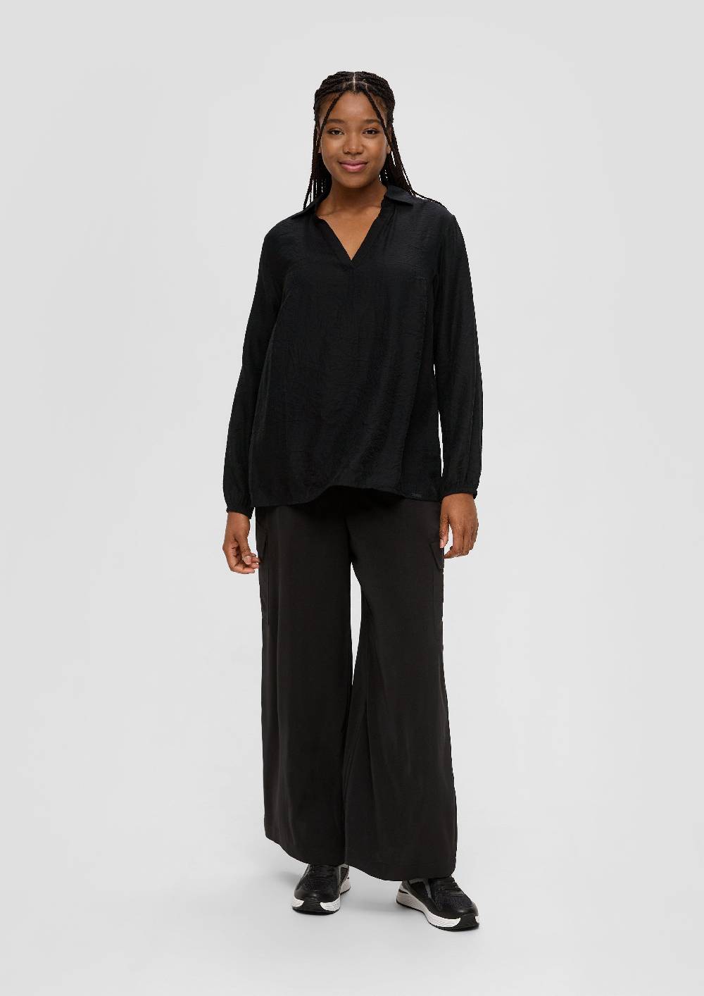 S.Oliver Hemdbluse mit Dobby-Struktur Begrenztes Angebot