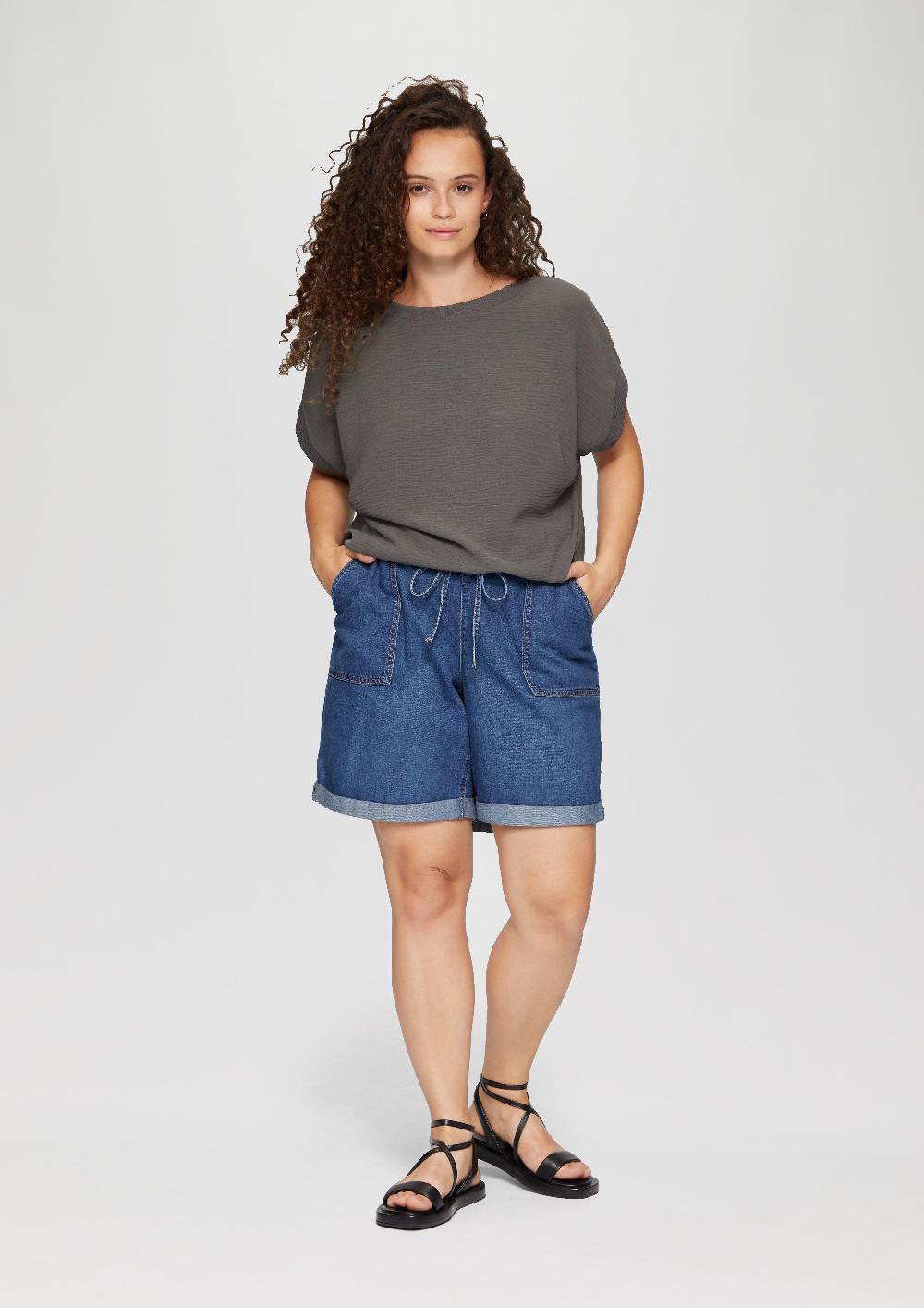 S.Oliver Materialmix-T-Shirt im Loose Fit Muttertagsangebot