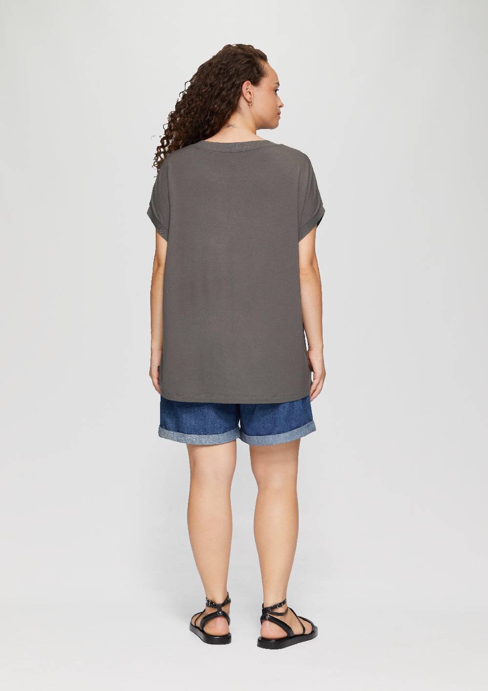 S.Oliver Materialmix-T-Shirt im Loose Fit Muttertagsangebot