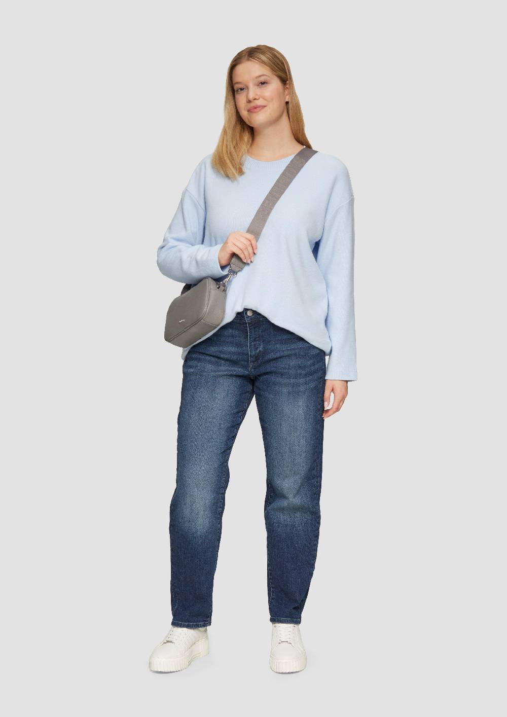 S.Oliver Weiches Sweatshirt mit überschnittenen Schultern Zeitlich begrenztes Angebot