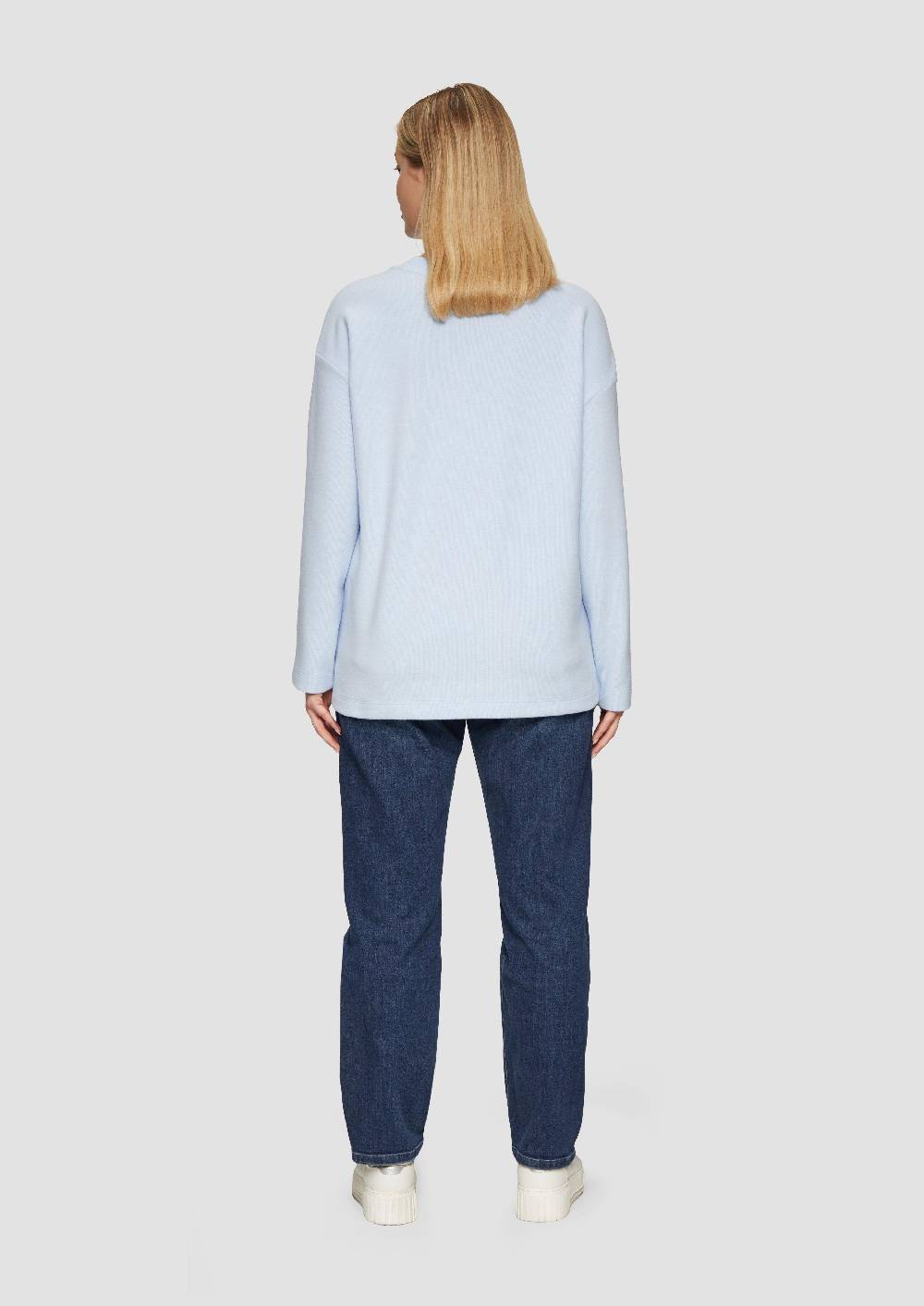S.Oliver Weiches Sweatshirt mit überschnittenen Schultern Zeitlich begrenztes Angebot