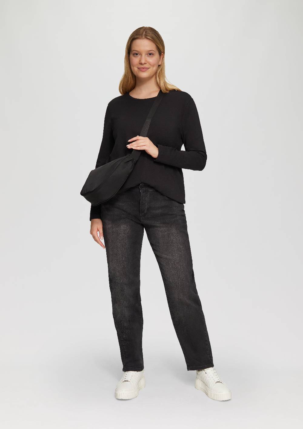 S.Oliver Longsleeve aus Baumwollstretch Große Rabatte