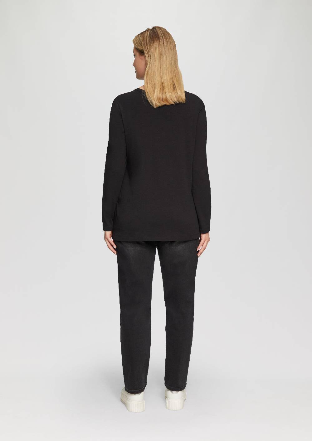 S.Oliver Longsleeve aus Baumwollstretch Große Rabatte