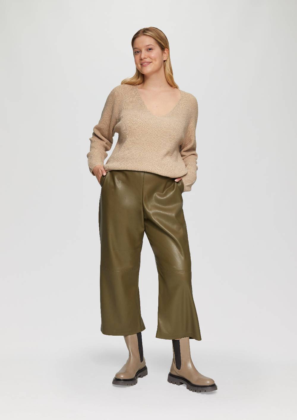 S.Oliver Strickpullover mit V-Ausschnitt im Loose Fit Bestseller