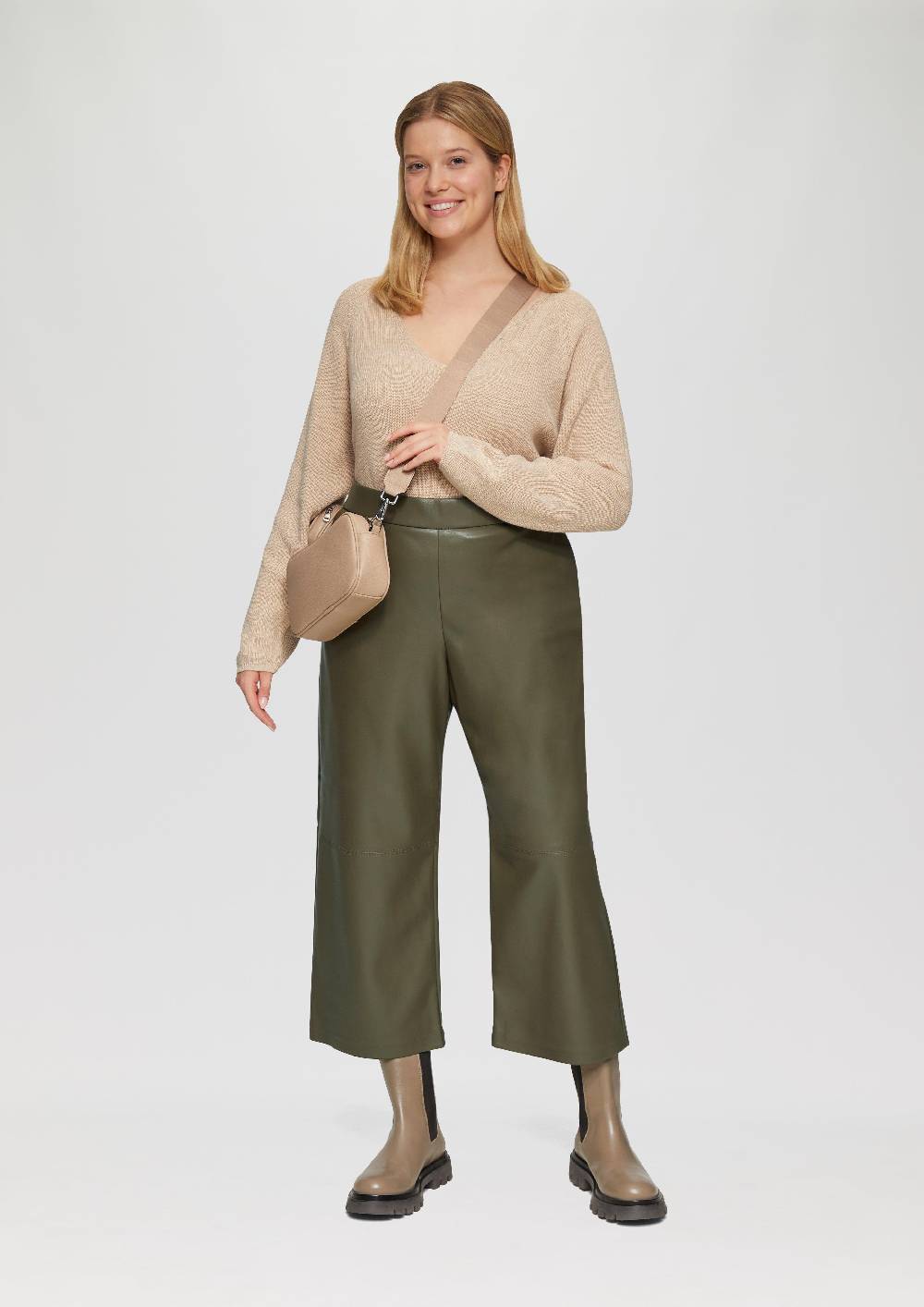 S.Oliver Culotte aus Lederimitat mit Nahtdetails Wochenangebot