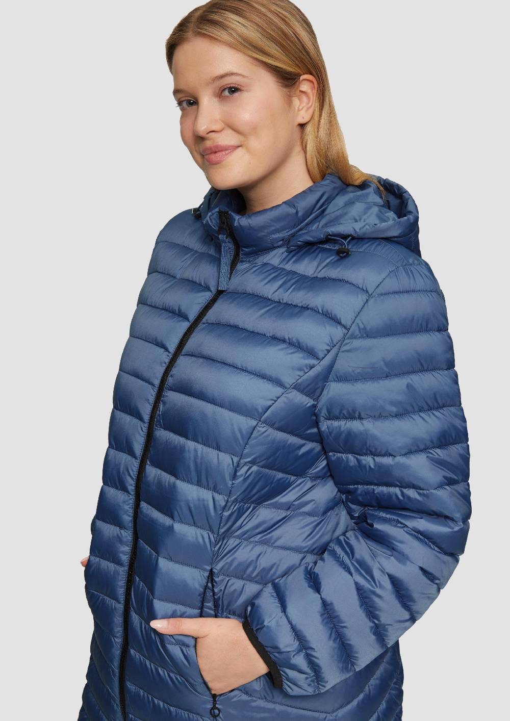 S.Oliver Steppjacke mit Logo-Kapuze Letzte 3 Tage