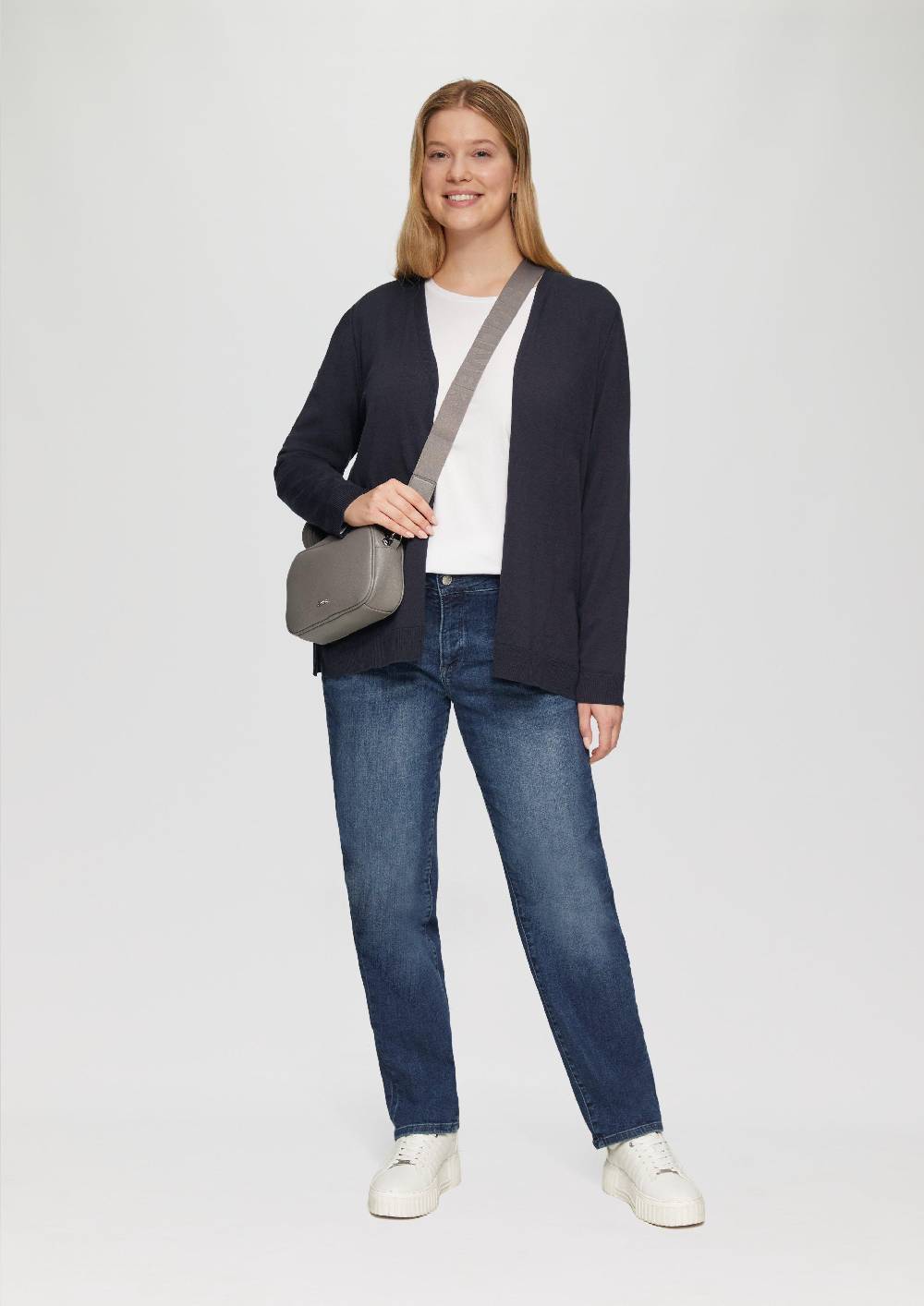 S.Oliver Cardigan aus Viskose-Baumwollmix Neueste Stile
