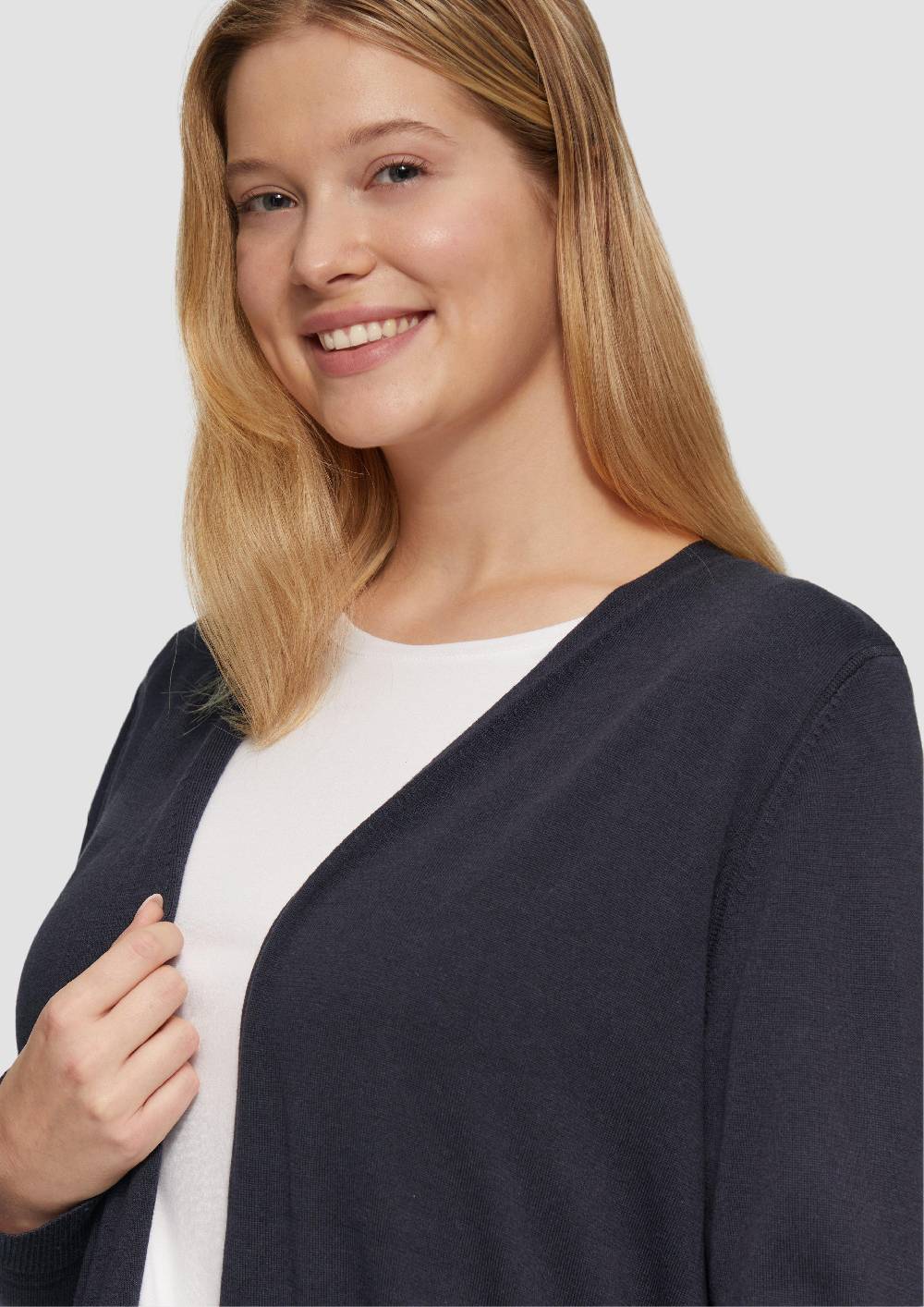 S.Oliver Cardigan aus Viskose-Baumwollmix Neueste Stile