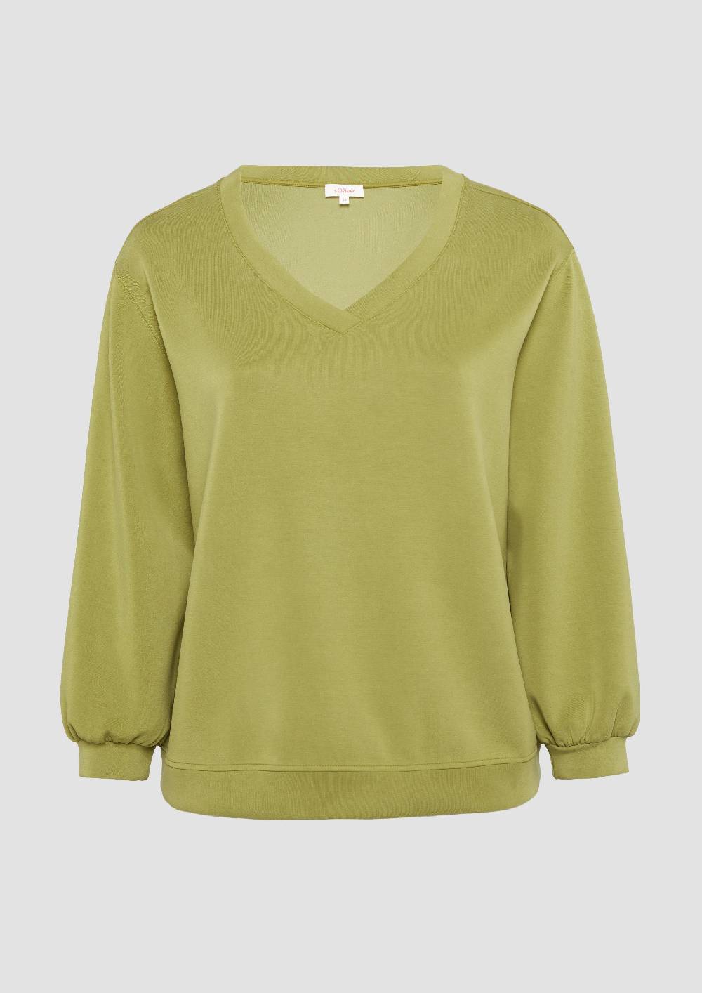 S.Oliver Scuba-Sweatshirt mit V-Ausschnitt Letzter Tag