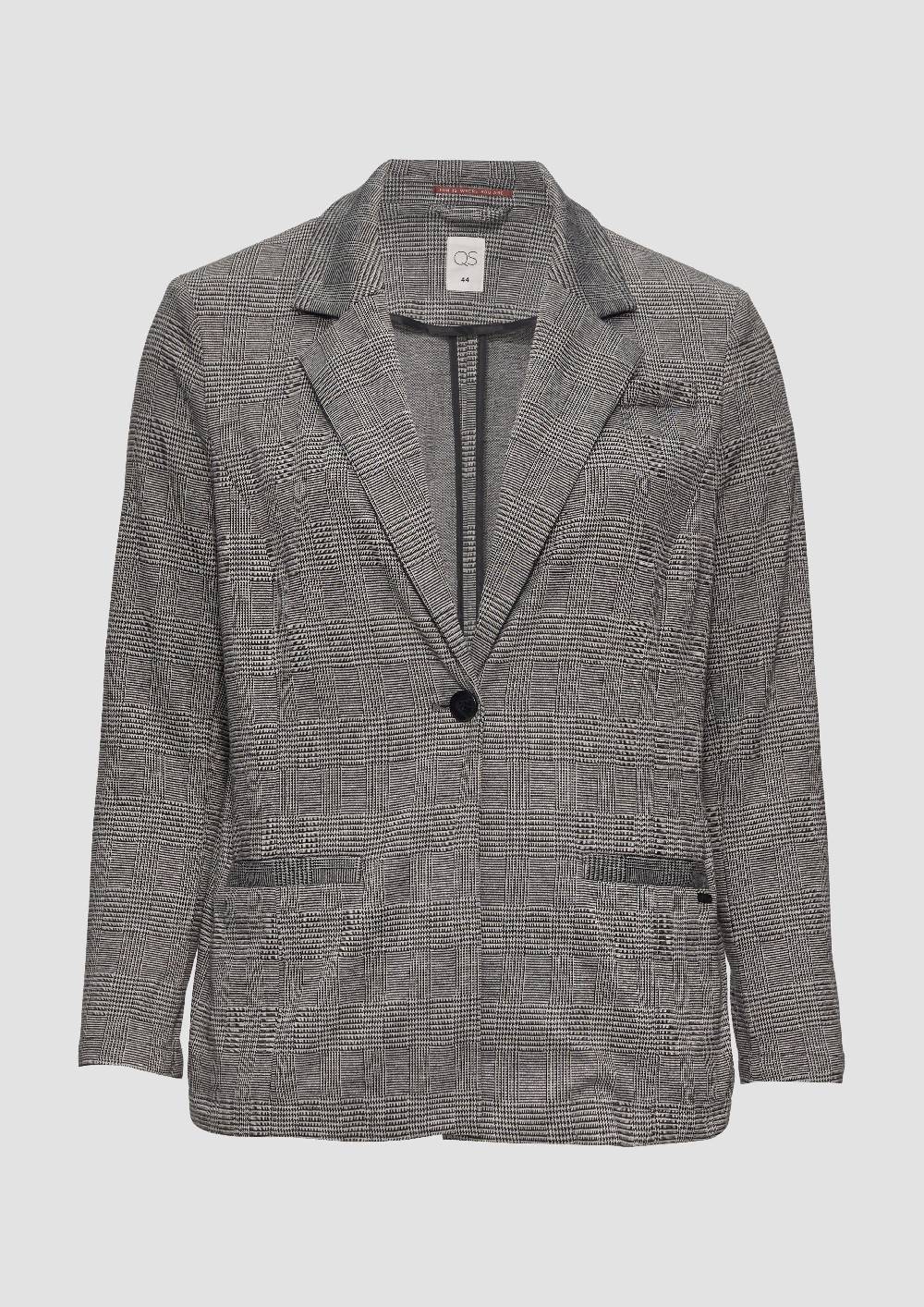 S.Oliver Gemusterter Blazer aus Interlock-Jersey Bis zu 50% Rabatt
