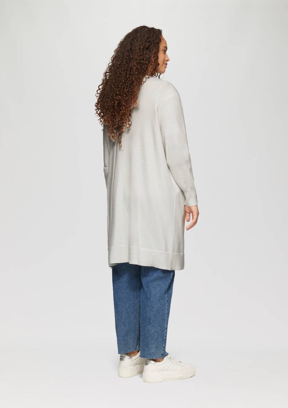 S.Oliver Lange Strickjacke aus Viskosemix Sonderangebot der Fabrik