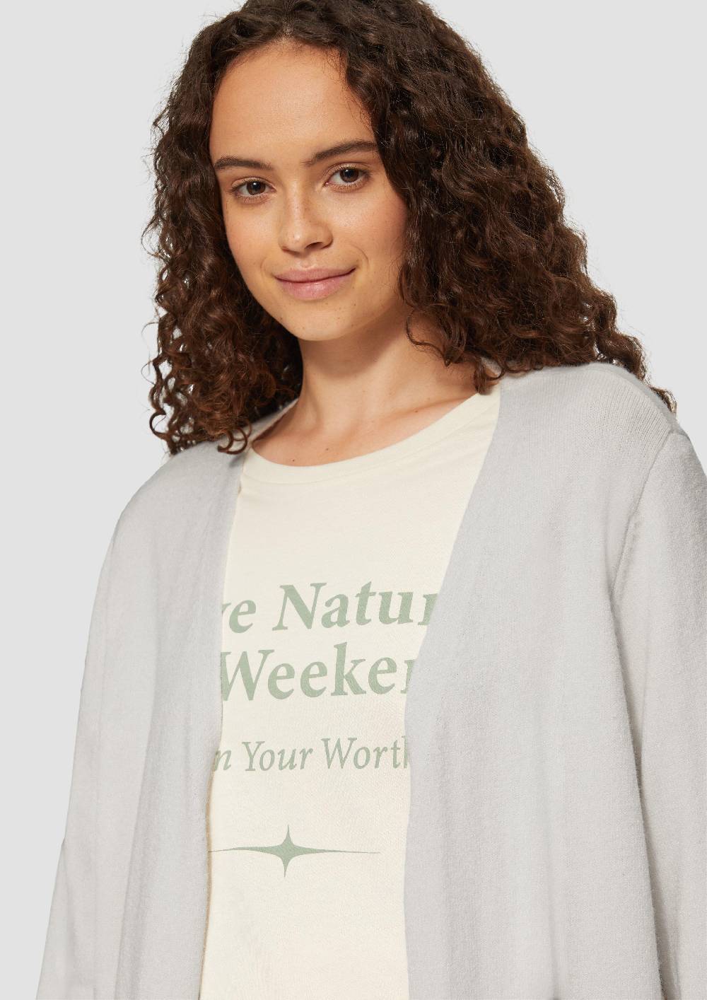 S.Oliver Lange Strickjacke aus Viskosemix Sonderangebot der Fabrik