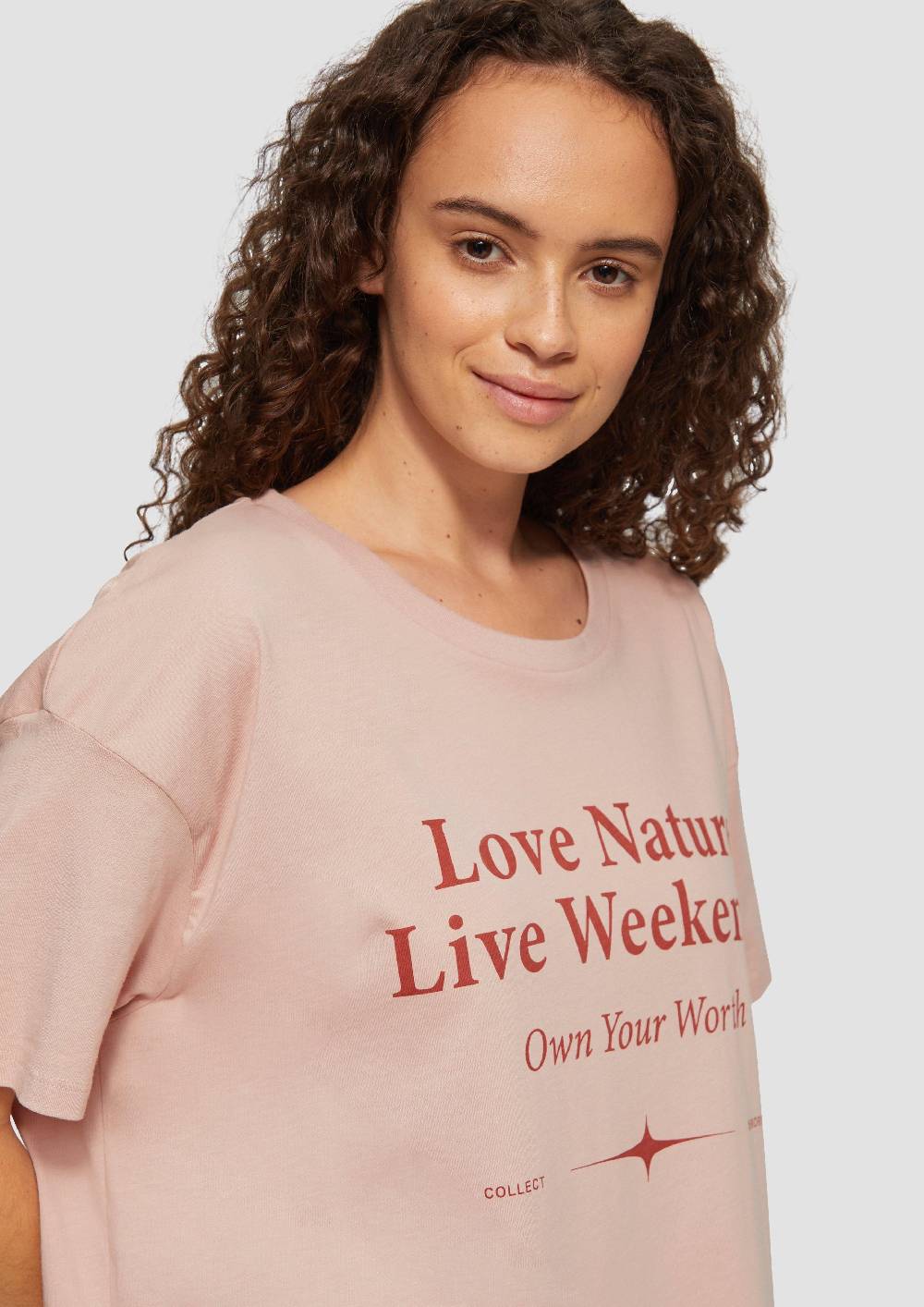 S.Oliver Print-Shirt mit überschnittenen Schultern Bis zu 55% Rabatt