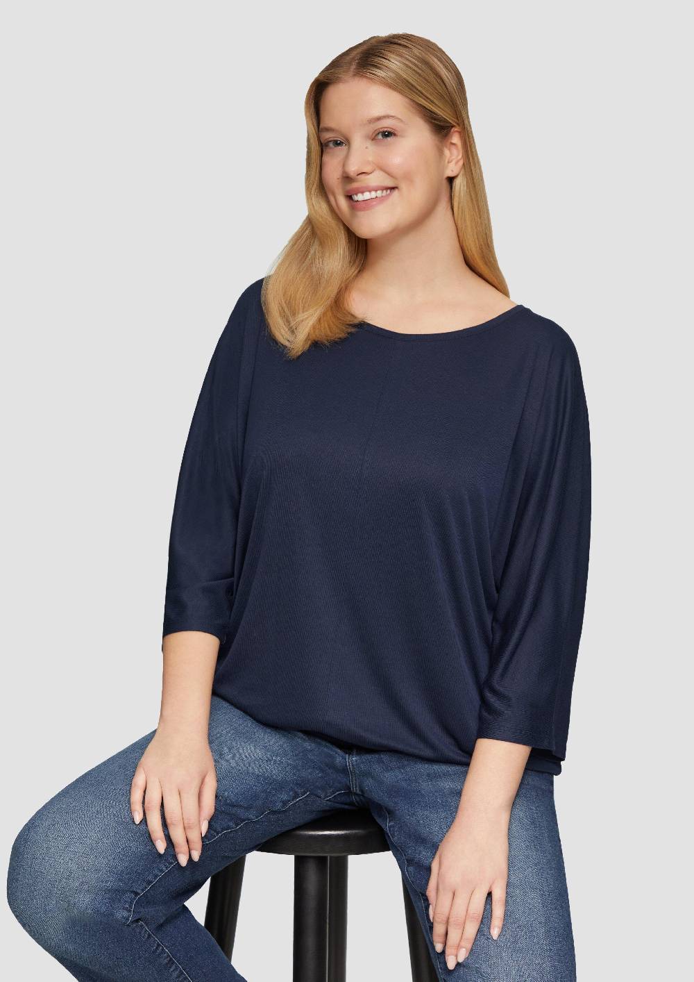 S.Oliver O-Shape-Shirt mit Fledermausarm Im Verkauf