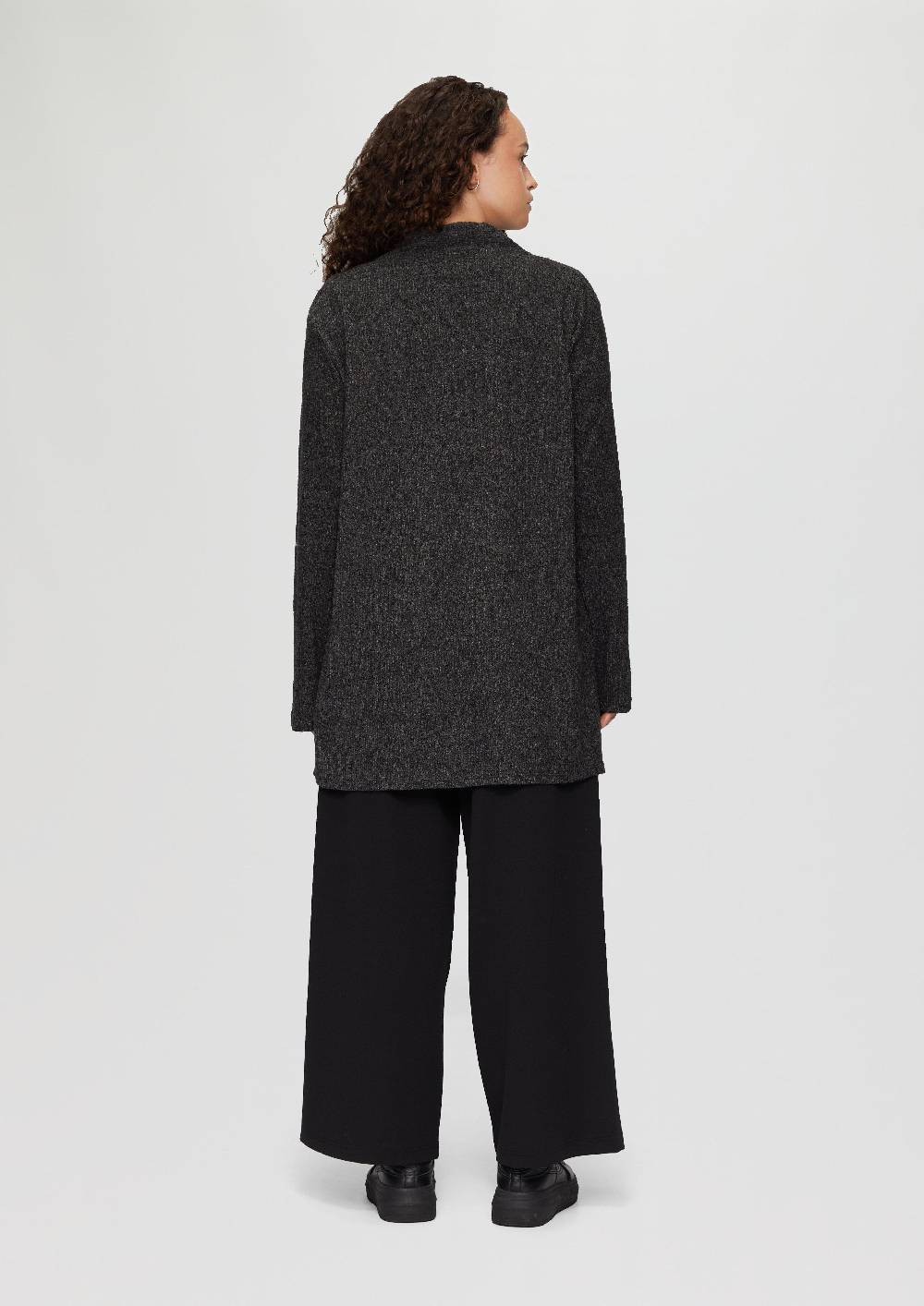 S.Oliver Gerippter Long-Cardigan in melierter Optik Verkauf