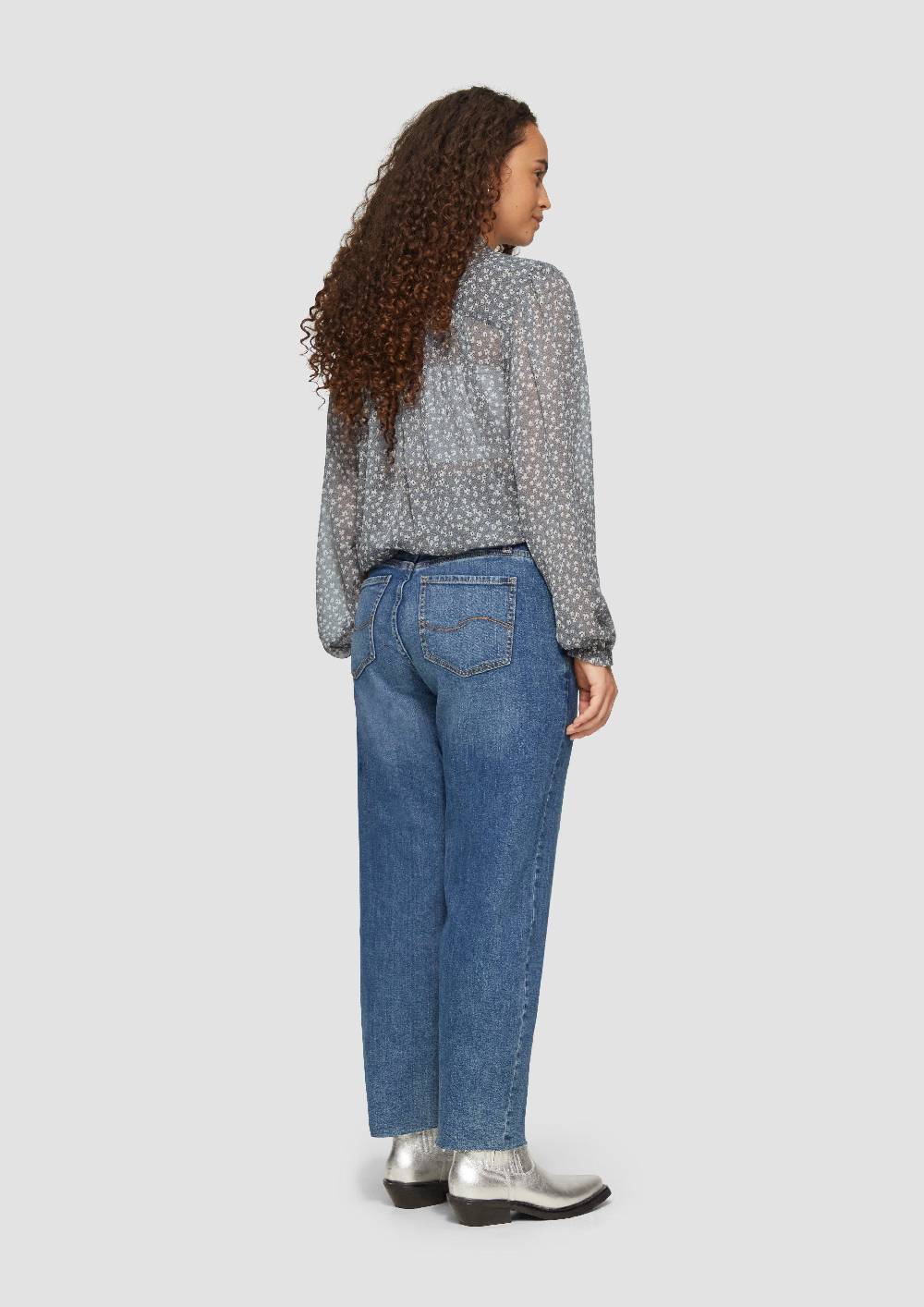 S.Oliver Leicht transparente Chiffonbluse mit Puffärmeln Angebote